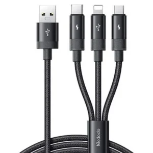 کابل تبدیل USB به Type-C, Micro و لایتنینگ مک دودو مدل Mcdodo CA-5790